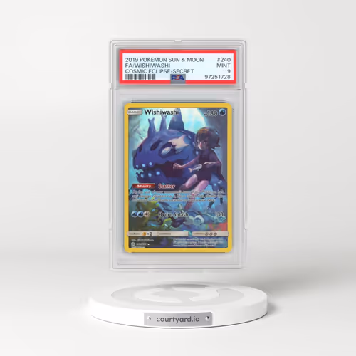 2019 Pokémon Sun & Moon Cosmic Eclipse #240 Wishiwashi - Full Art Secret (PSA 9 MINT)