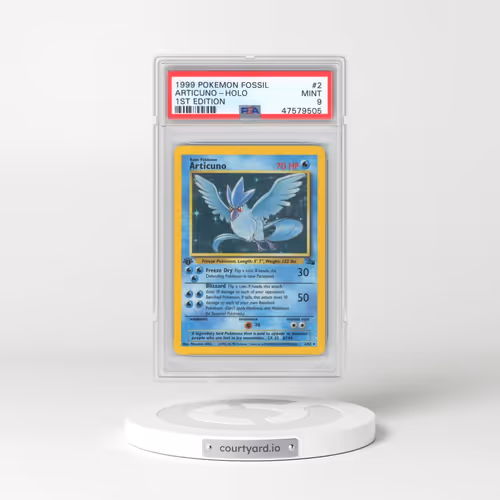1999 Pokémon Fossil #2 Articuno - 1st Edition Holo (PSA 9 MINT)
