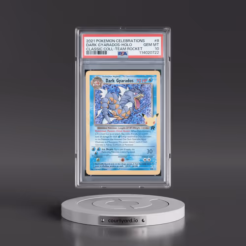 2021 Pokémon Celebrations Classic Collection #8 Dark Gyarados - Holo (PSA 10 GEM MINT)