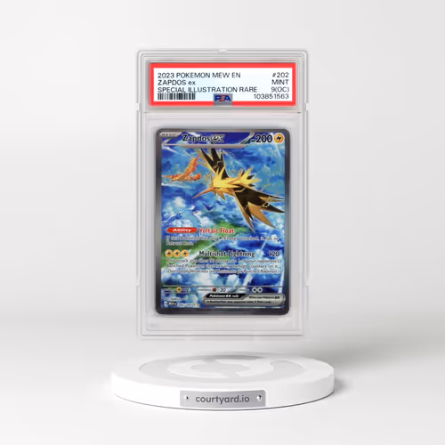 2023 Pokémon Mew EN-151 #202 Zapdos EX - Holo Special Illustration Rare (PSA 9 MINT)