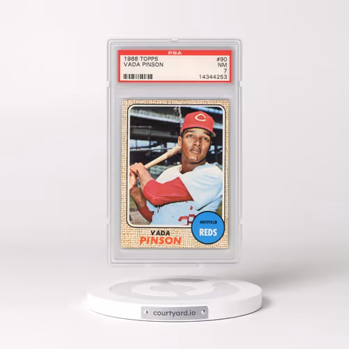 1968 Topps #90 Vada Pinson (PSA 7 NM)