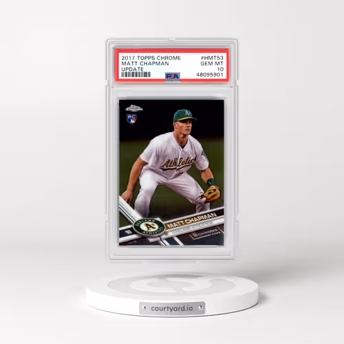 2017 Topps Chrome Update #HMT53 Matt Chapman (PSA 10 GEM MINT)