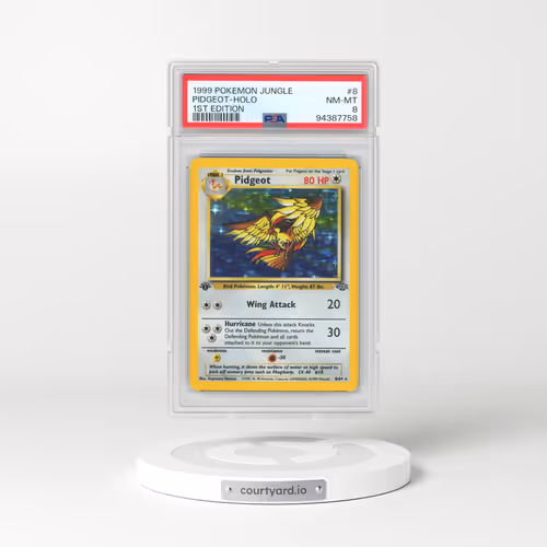 1999 Pokémon Jungle #8 Pidgeot - 1st Edition Holo (PSA 8 NM-MT)