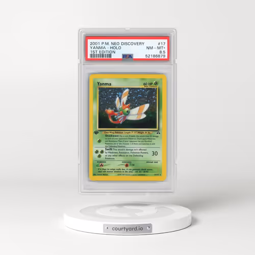 2001 Pokémon Neo Discovery #17 Yanma - 1st Edition Holo (PSA 8.5 NM-MT+)