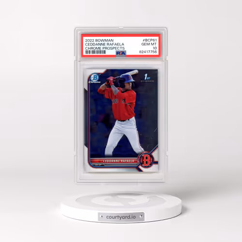 2022 Bowman Chrome Prospects #BCP61 Ceddanne Rafaela (PSA 10 GEM MINT)