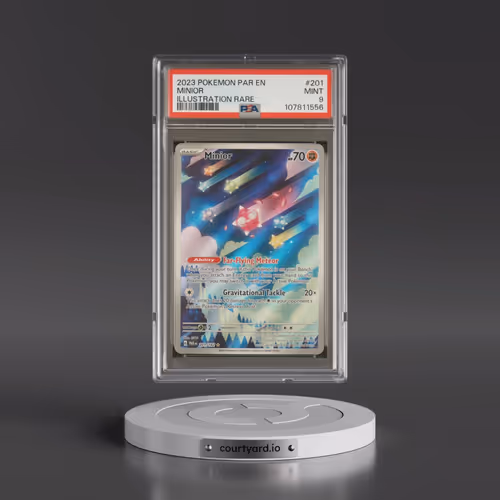 2023 Pokémon Par EN-Paradox Rift #201 Minior - Illustration Rare (PSA 9 MINT)