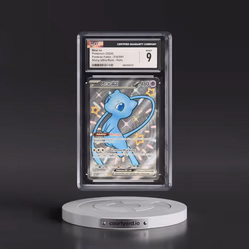 2024 Paldean Fates - PAF EN #216/091 Mew ex - Shiny Ultra Rare Holo (CGC 9 MINT)
