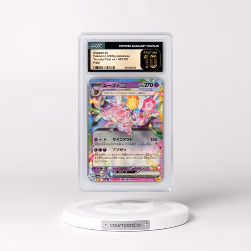 2024 Pokémon Sv8a-Terastal Fest EX #063 Espeon EX - Holo (CGC 10 PRISTINE)