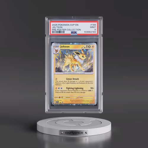 2025 Pokémon Svp EN-SV Black Star Promo #169 Jolteon - Prismatic Evolutions Poster Collection (PSA 9