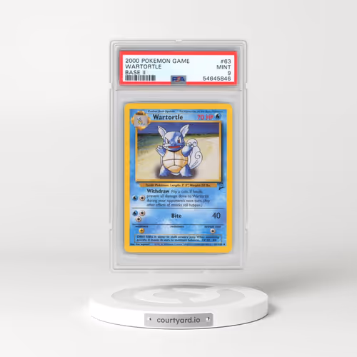 2000 Pokémon Game Base II #63 Wartortle (PSA 9 MINT)