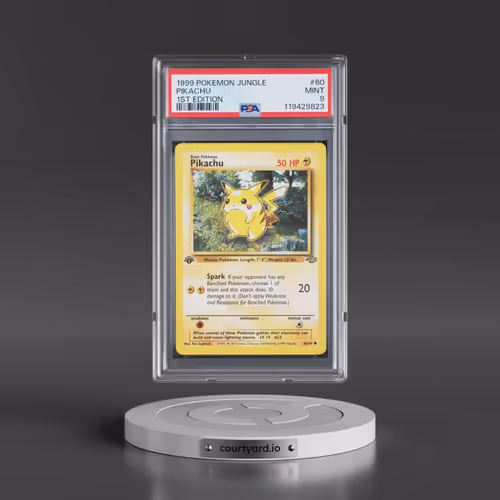 1999 Pokémon Jungle #60 Pikachu - 1st Edition (PSA 9 MINT)