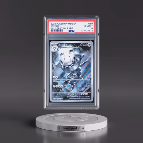 2025 Pokémon Meg EN-Mega Evolution #150 Steelix - Illustration Rare (PSA 10 GEM MINT)