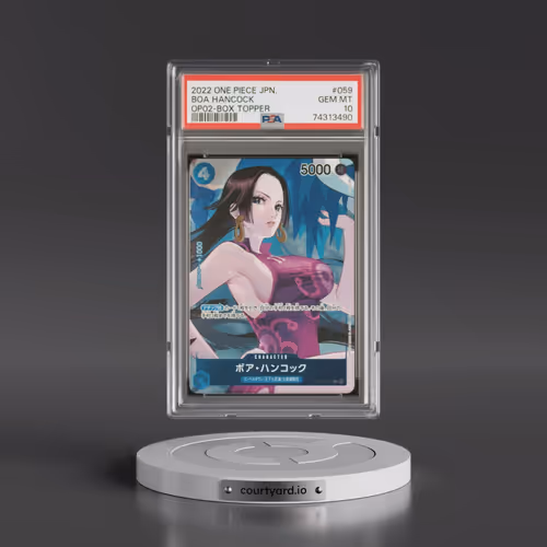 2022 One Piece Japanese OP02-Paramount War #059 Boa Hancock - Box Topper (PSA 10 GEM MINT)