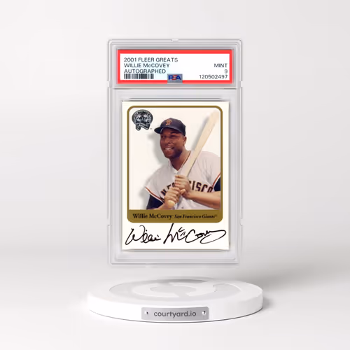 2001 Fleer Greats Willie McCovey - Autographed (PSA 9 MINT)