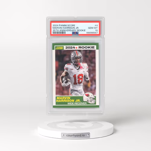 2024 Panini Score 35th Anniversary Rookie #4 Marvin Harrison Jr. (PSA 10 GEM MINT)