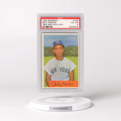 1954 Bowman #145 Billy Martin - .983/.982 Field Avg. (PSA 4 VG-EX)