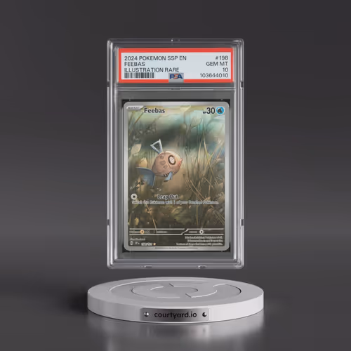 2024 Pokémon Ssp EN-Surging Sparks #198 Feebas - Illustration Rare (PSA 10 GEM MINT)