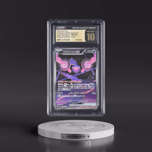2024 Night Wanderer #090/064 Pecharunt ex - Special Art Rare Holo (CGC 10 PRISTINE)