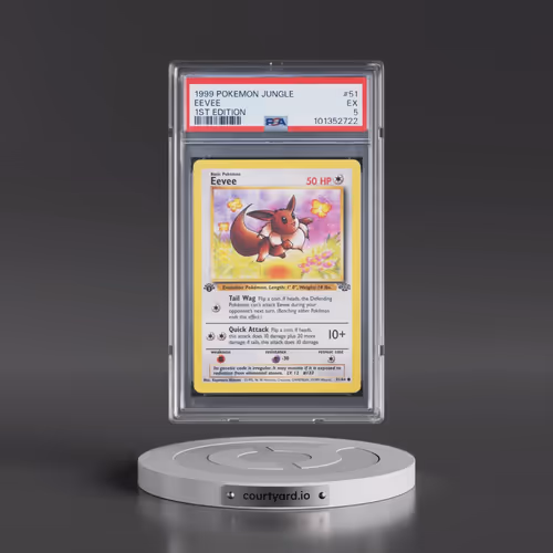 1999 Pokémon Jungle #51 Eevee - 1st Edition (PSA 5 EX)