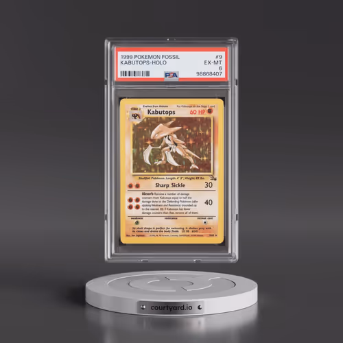 1999 Pokémon Fossil #9 Kabutops - Holo (PSA 6 EX-MT)