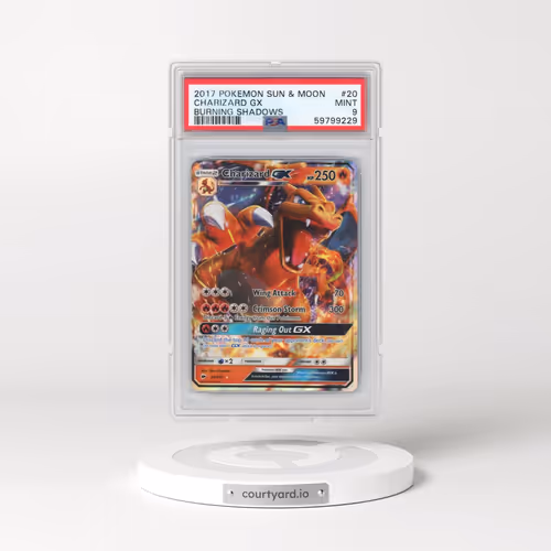 2017 Pokémon Sun & Moon Burning Shadows #20 Charizard GX - Holo (PSA 9 MINT)