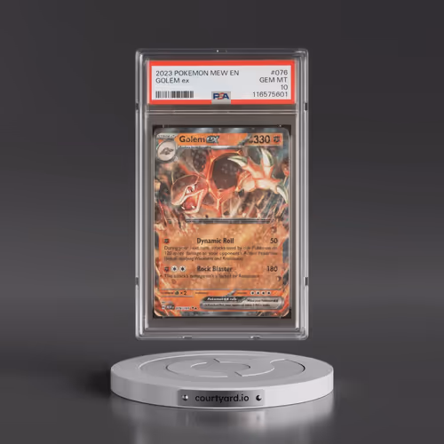 2023 Pokémon Mew EN-151 #076 Golem EX - Holo (PSA 10 GEM MINT)