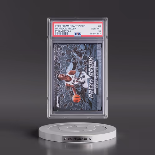 2023 Panini Prizm Draft Picks Prizm Break #8 Brandon Miller (PSA 10 GEM MINT)
