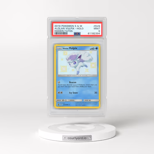 2019 Pokémon Sun & Moon Hidden Fates #SV8 Alolan Vulpix - Holo (PSA 9 MINT)