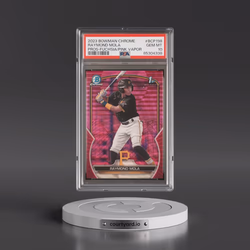2023 Bowman Chrome Prospects #BCP198 Raymond Mola - Fuchsia/Pink Vapor Refractor (PSA 10 GEM MINT)