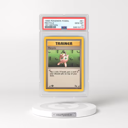 1999 Pokémon Fossil #61 Recycle - 1st Edition (PSA 10 GEM MINT)