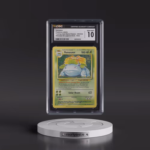2023 Pokémon CLV-Trading Card Game Classic Venusaur & Lugia EX Deck #003 Venusaur (CGC 10 GEM MINT)