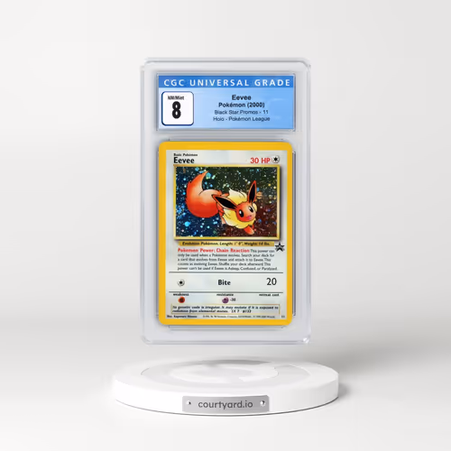 1999 Black Star Promos #11 Eevee - Holo Pokémon League (CGC 8 NM-MT)