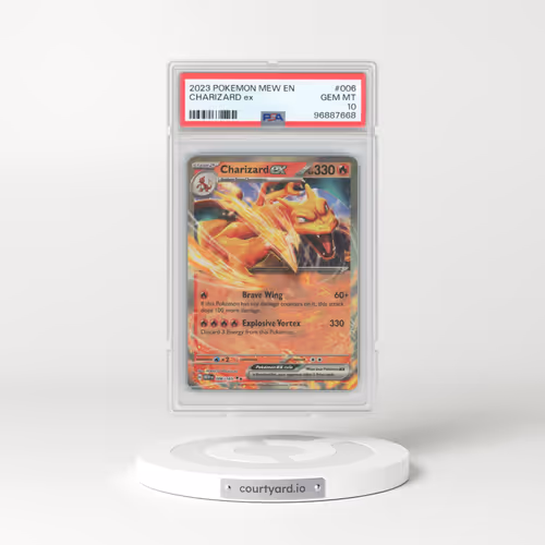 2023 Pokémon Mew EN-151 #006 Charizard EX - Holo (PSA 10 GEM MINT)