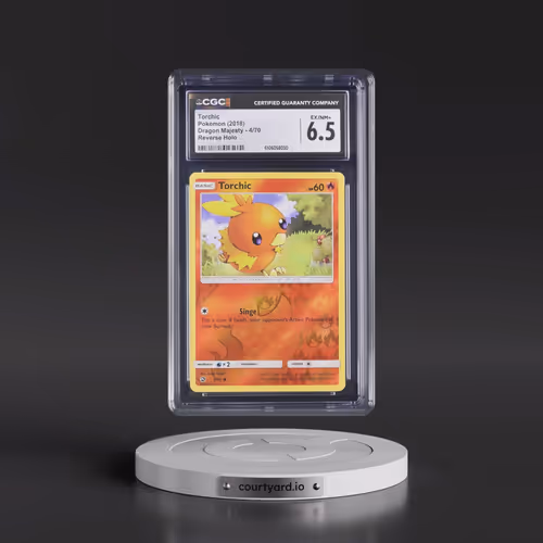 2018 Dragon Majesty #4/70 Torchic - Reverse Holo (CGC 6.5 EX-NM+)