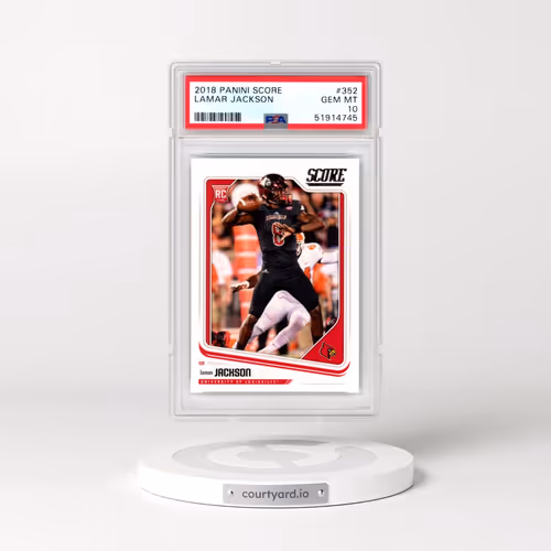 2018 Panini Score #352 Lamar Jackson (PSA 10 GEM MINT)