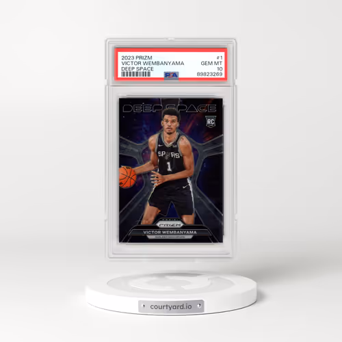 2023 Panini Prizm Deep Space #1 Victor Wembanyama (PSA 10 GEM MINT)