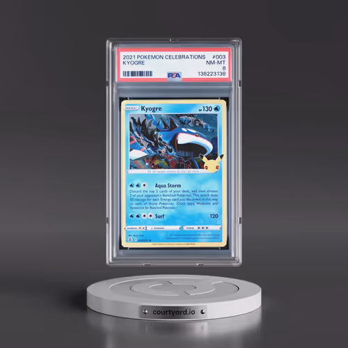 2021 Pokémon Celebrations #003 Kyogre (PSA 8 NM-MT)