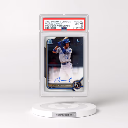 2022 Bowman Chrome Prospect Autographs #CPAMG Maikel Garcia (PSA 10 GEM MINT)