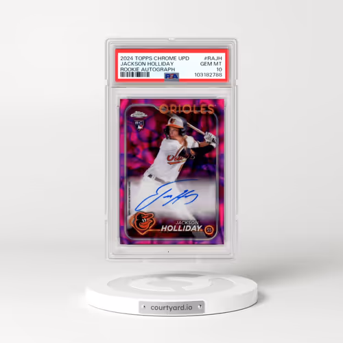 2024 Topps Chrome Update Chrome Rookie Autographs #RAJH Jackson Holliday (PSA 10 GEM MINT)