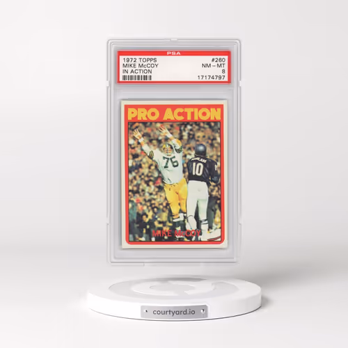 1972 Topps #260 Mike McCoy - In Action (PSA 8 NM-MT)