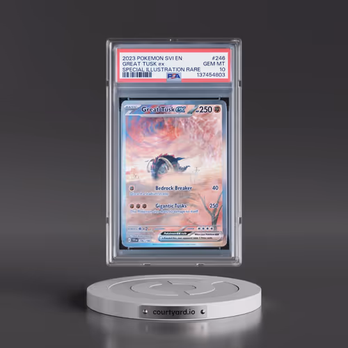 2023 Pokémon Svi EN-Scarlet & Violet #246 Great Tusk EX - Holo Special Illustration Rare (PSA 10 GEM