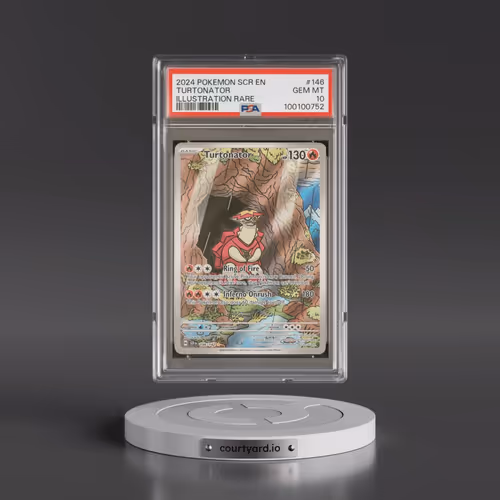2024 Pokémon Scr EN-Stellar Crown #146 Turtonator - Illustration Rare (PSA 10 GEM MINT)