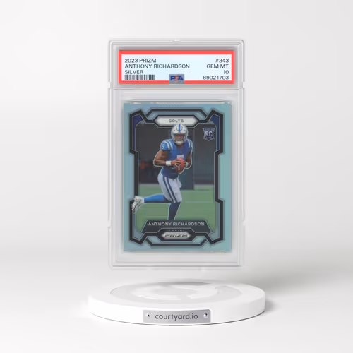 2023 Panini Prizm #343 Anthony Richardson - Silver Prizm (PSA 10 GEM MINT)