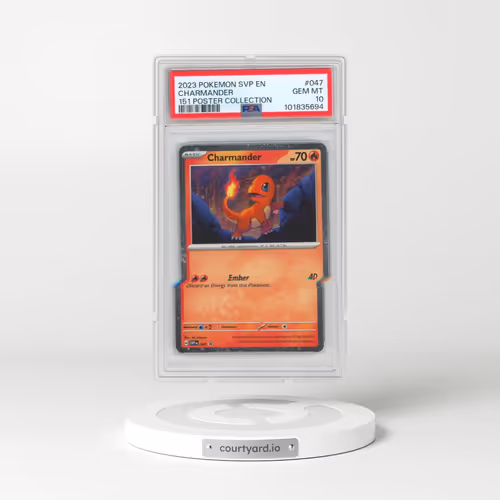 2023 Pokémon Svp EN-SV Black Star Promo #047 Charmander - 151 Poster Collection (PSA 10 GEM MINT)