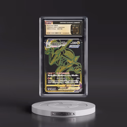 2021 VMAX Climax #284/184 Rayquaza VMAX - Ultra Rare Holo (CGC 10 PRISTINE)
