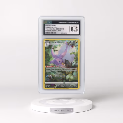 2023 Crown Zenith #GG21/GG70 Hisuian Goodra - Galarian Gallery Holo (CGC 8.5 NM-MT+)
