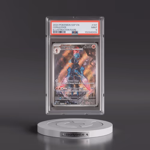 2024 Pokémon Ssp EN-Surging Sparks #197 Ceruledge - Illustration Rare (PSA 9 MINT)