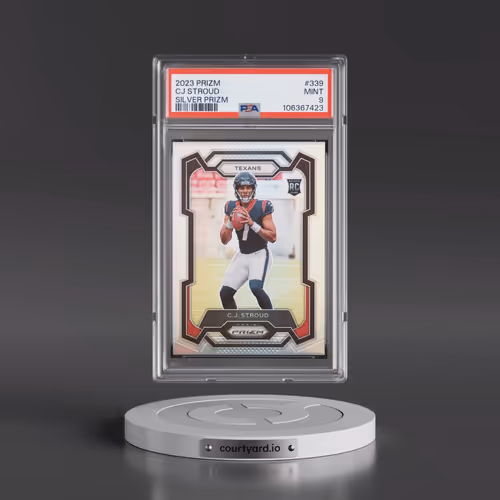 2023 Panini Prizm #339 CJ Stroud - Silver Prizm (PSA 9 MINT)