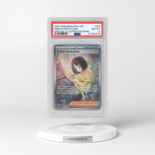 2023 Pokémon Mew EN-151 #203 Erika's Invitation - Special Illustration Rare (PSA 8 NM-MT)