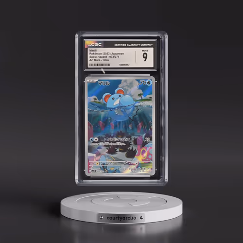 2023 Snow Hazard #073/071 Marill - Art Rare Holo (CGC 9 MINT)